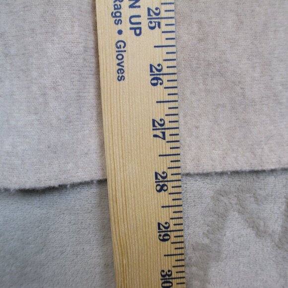 Saks Fifth Avenue Merino Wool Blend Turtleneck Sweater Womens Beige Knit S - Picture 10 of 10